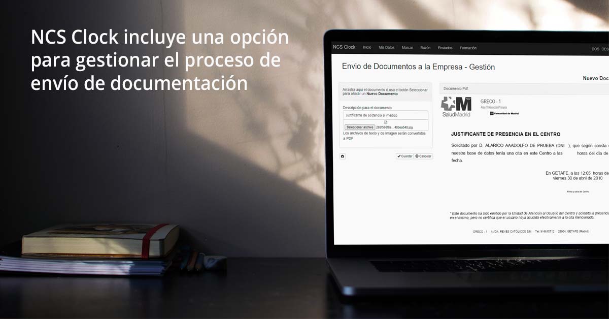 Sab As Que Ncs Clock Incluye Una Opci N Para Gestionar El Proceso De Env O De Documentaci N Por