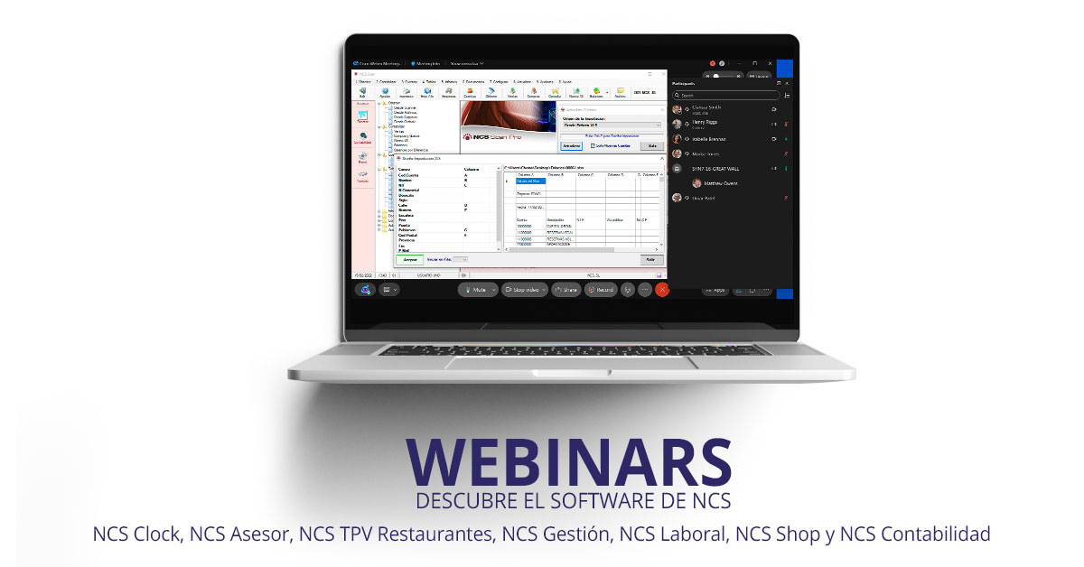 Descubre las soluciones de NCS Software a través de nuestros webinars programados para julio ¡Apúntate!