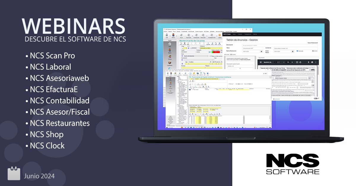 Webinars NCS Software - Junio 2024