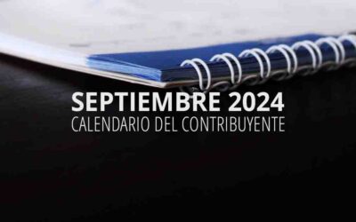 Calendario del contribuyente – Septiembre 2024