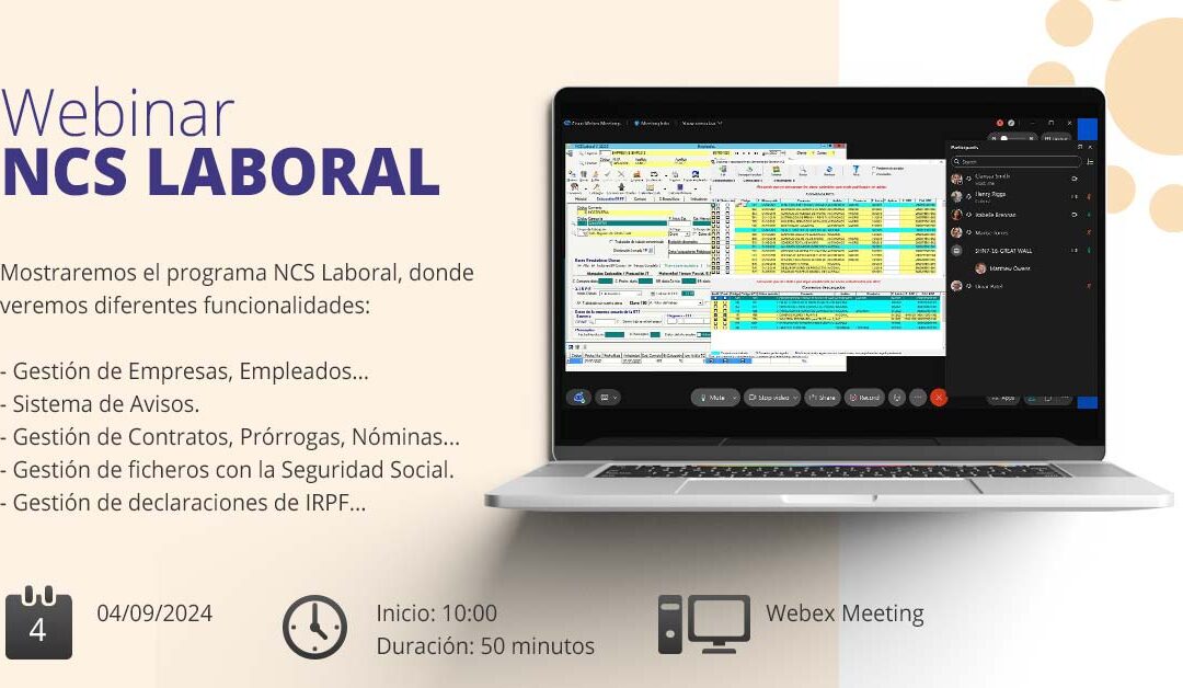 Nuevo webinar de NCS Laboral