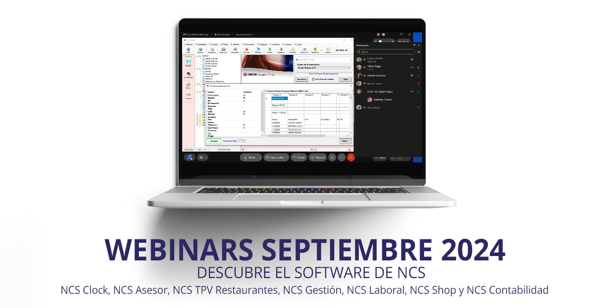 Webinars NCS Software septiembre 2020