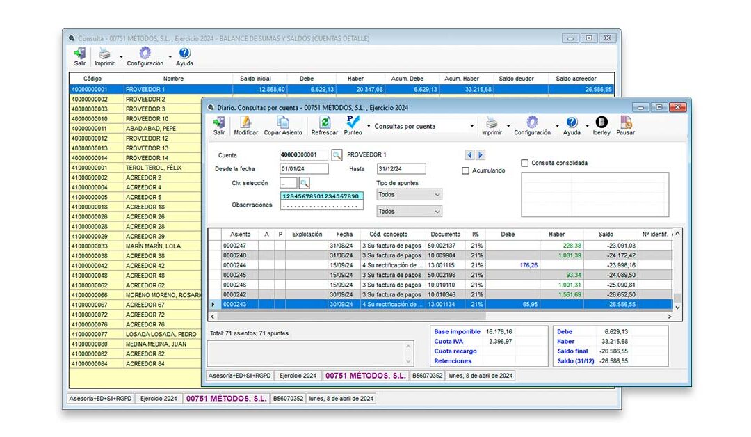 ¿Sabías que, desde la consulta de Balance en formato tabla, puedes acceder directamente al extracto contable de la cuenta que deseas revisar?