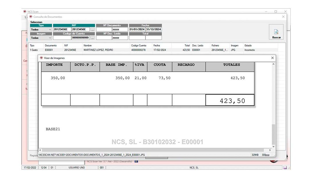 ¿Sabías que NCS Scan permite incluir en los documentos procesados una marca de agua que indica el número de documento de contabilización?