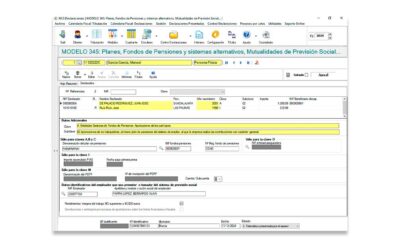NCS Fiscal amplía su funcionalidad con la incorporación del modelo 345, diseñado para informar a la AEAT sobre las aportaciones realizadas a fondos de pensiones de empresa