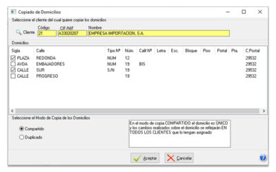 ¿Sabías que NCS Fiscal cuenta con una funcionalidad que te permite vincular o copiar las direcciones de un cliente a un nuevo cliente?