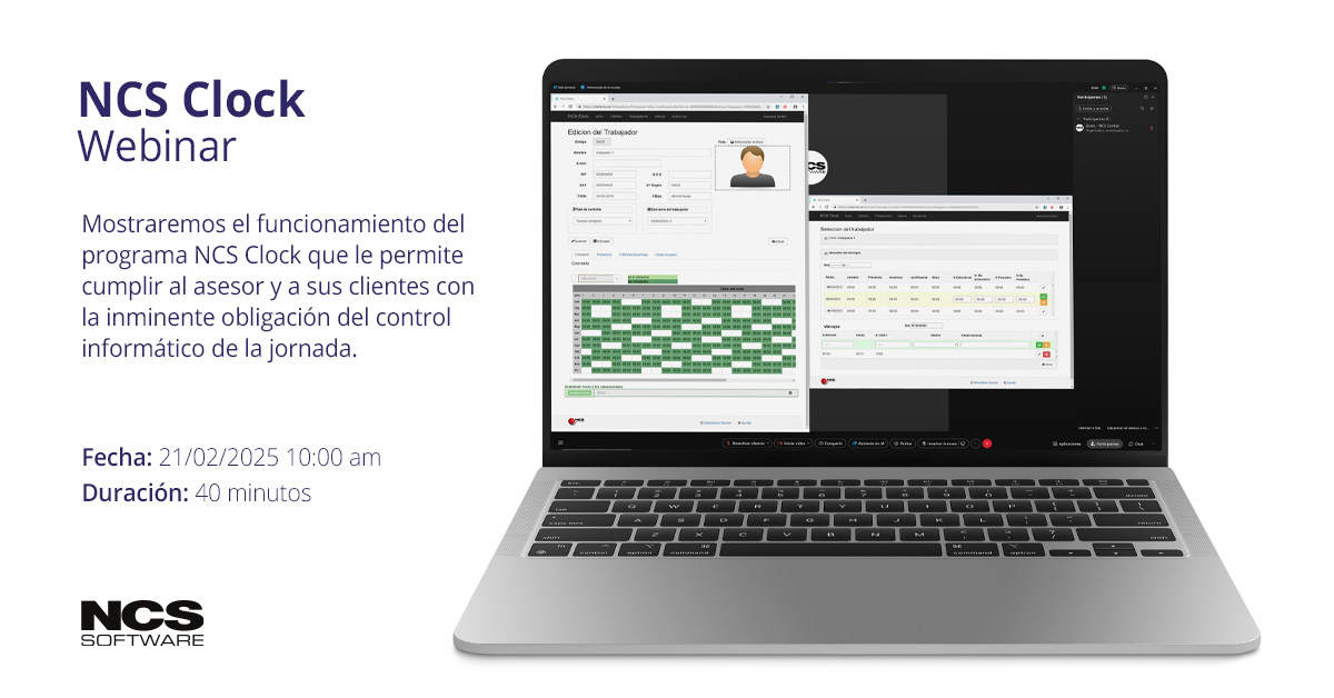 Webinar de NCS Clock en febrero de 2025