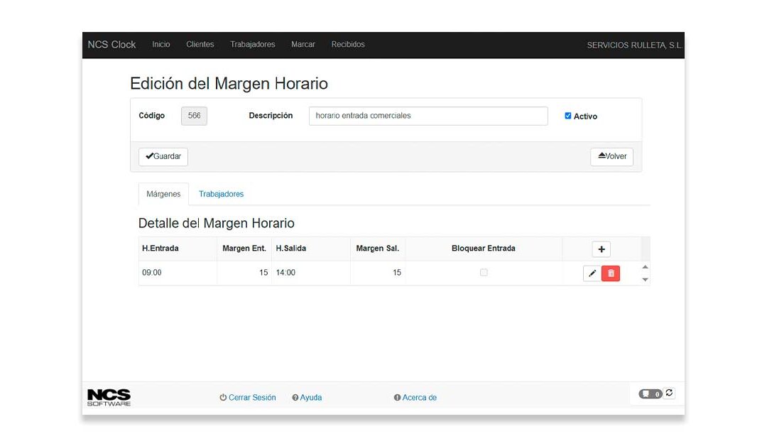 ¿Sabías que NCS Clock dispone de una funcionalidad que permite configurar márgenes flexibles para ajustar automáticamente las horas registradas a las horas asignadas al trabajador?