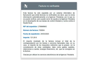 Gestión de facturas mediante sistema no Veri*factu